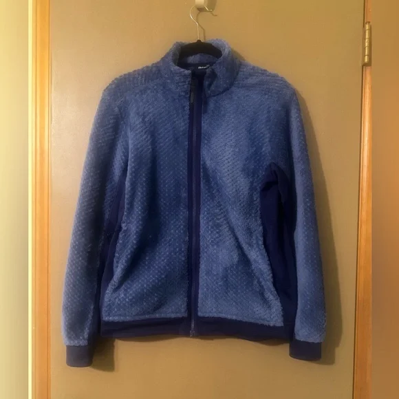 Rohan Pack Pocket Polartec Fleece Jacket Womenâs Medium Blue Full Zip Outdoor - Picture 1 of 6